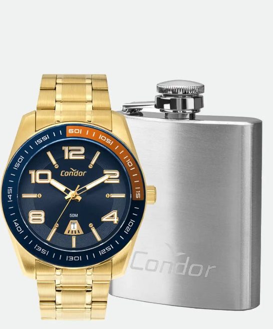 Relógio Masculino Condor CO2115MZW/K4P + Brinde Mini Garrafinha