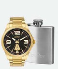 Relógio Masculino Condor Dourado CO2115MZZ/K4P + Brinde Mini Garrafinha